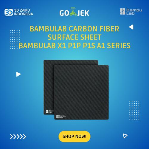 Original Bambulab Carbon Fiber Surface Sheet for Bambulab X1 P1P P1S A1 Series 3D Printer Build Plate